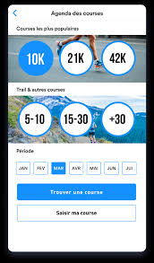 application pour course à pied